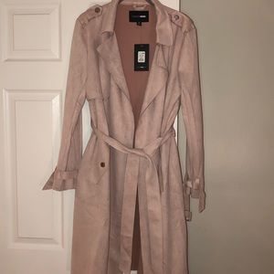 Fashion Nova blush trench coat